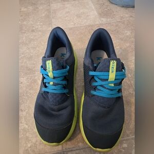 Kids Shoes - Navy and Lime